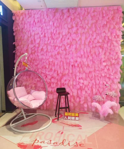 Сетевая красное перьев на стене розовые волосы страуса фото перье в фоне настенная стена свадебная дорожная рисунка декоративные перья реквизит