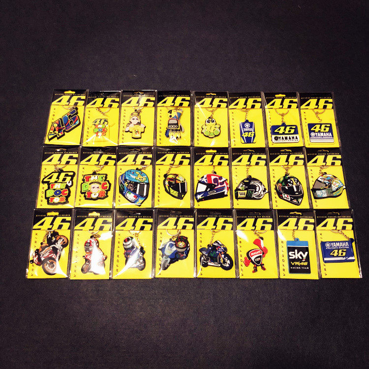 MOTOGP motorcycle motorcycle set keychain Knight doll fan cartoon pendant decorative key chain ring