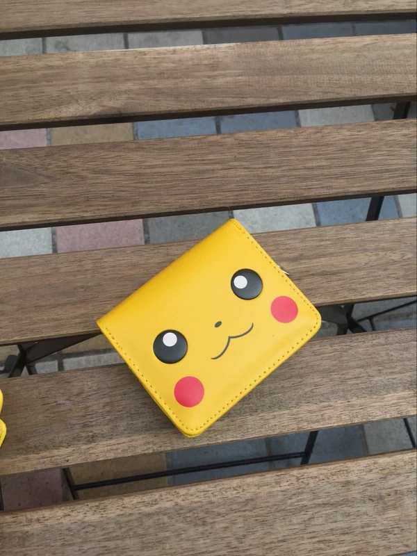 Ví học sinh tiểu học và trung học hoạt hình ngắn ví nam và nữ anime trẻ em dễ thương Pikachu ví ví