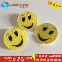 Smiley face-breasted employee smiling face-breasted Aacrylic waterproof sunscreen Water crystal board Name of the Nameplate Acrylic acrylic