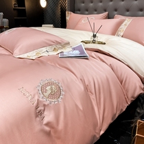 Four pieces of cover Xinjiang long suede cotton full cotton pure cotton high-end bed linen bed linen bed Sofa Bed Embroidery Kit