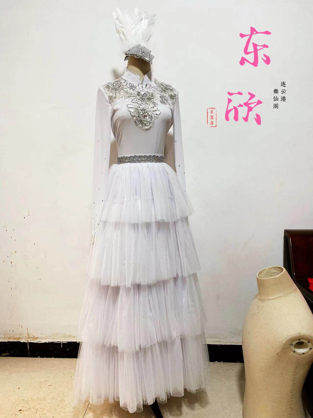 Dance Craft Swan Kazakh Solo Dance Modern Dance Classical Dance Stage Performance Clothing Professional Custom