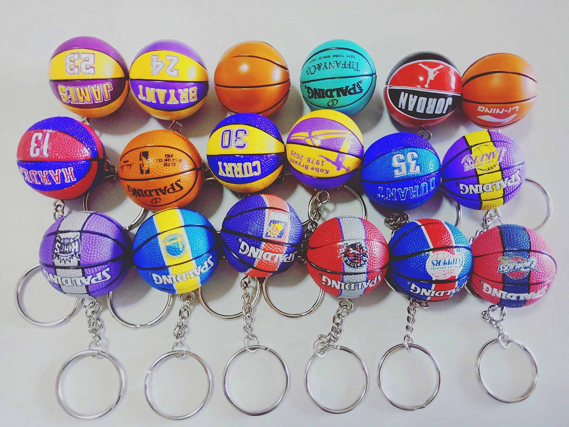 Basketball Memorabilia Model Pendant Key Buttons Mini Basketball Irwin Harden Durant Kurico James