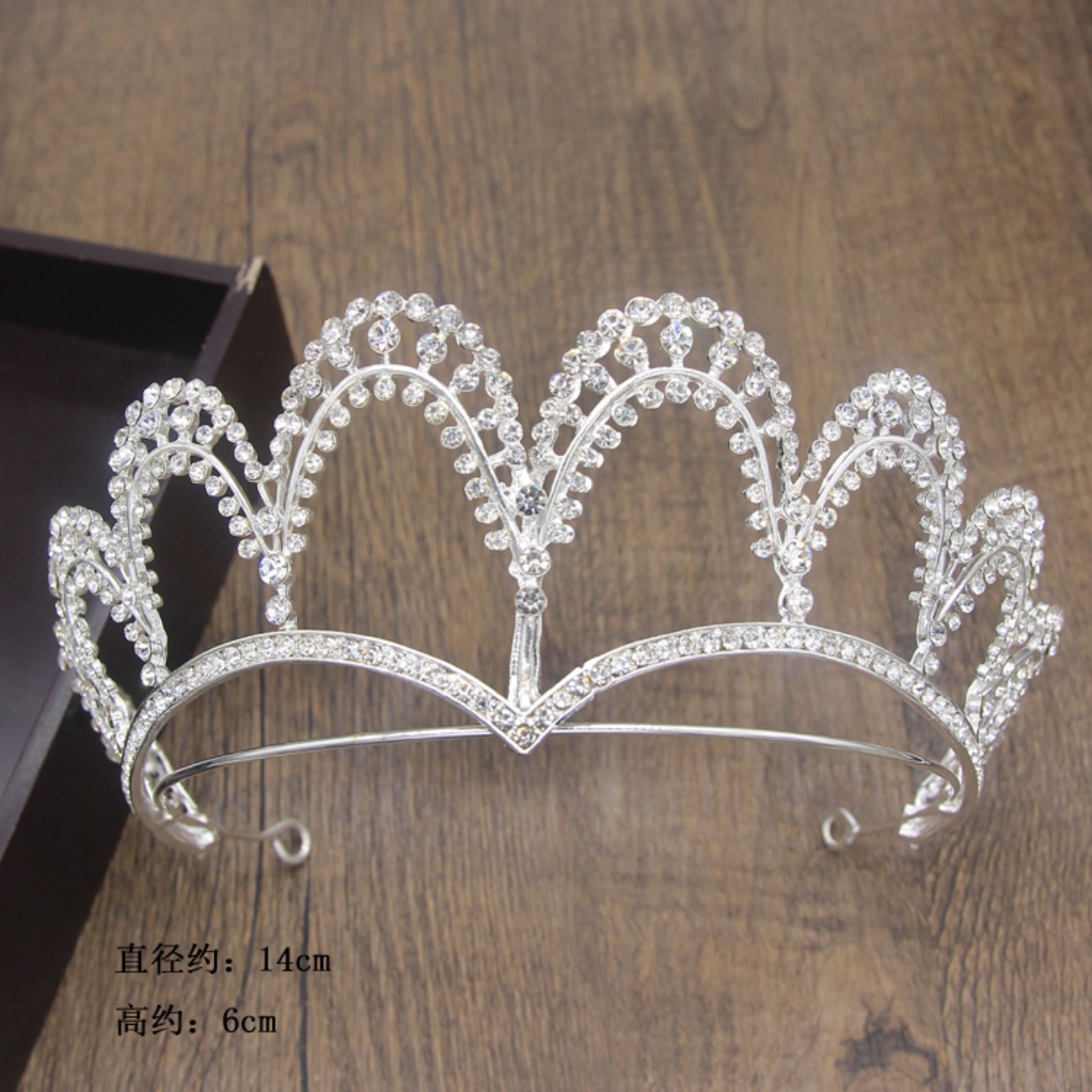 Hàn Quốc cô dâu vương miện trang sức cưới phụ kiện không khí sinh nhật vương miện biểu diễn vũ điệu phụ kiện tóc Wang Guan dây buộc tóc hàn quốc
