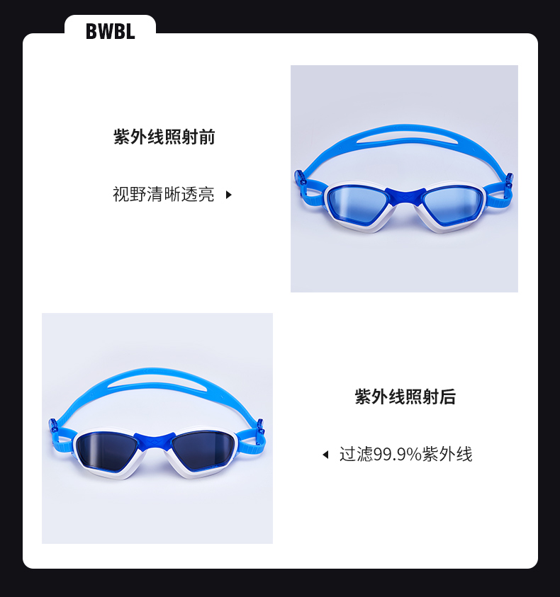 Kính râm Arena arina chống nước chống sương mù HD unisex có thể đổi màu kính bơi hộp lớn chuyên nghiệp - Goggles kính bơi view