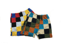 In Stock Supreme 18FW Patchwork Pique Short Patchwork Plaid Shorts