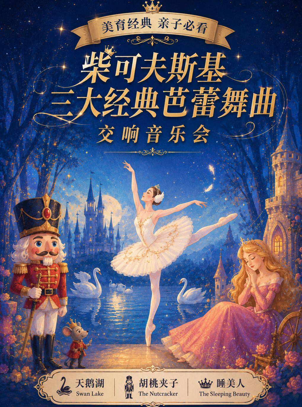 【北京】「天鹅湖·胡桃夹子·睡美人」柴可夫斯基三大经典芭蕾舞曲交响音乐会