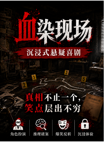 2026最新沉浸式互动喜剧《血染现场》零破绽犯罪(完美谋杀)
