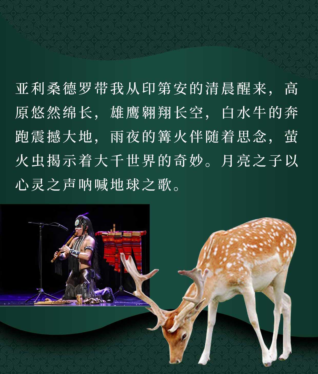 《最后的莫西干人》-印第安音乐家亚历桑德罗&丛林回响乐队巡演