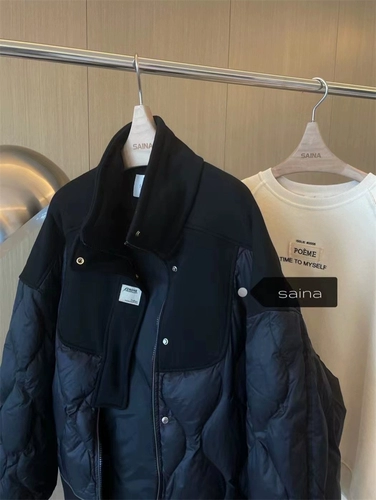 Сексуальный демисезонный пуховик, куртка, свободный крой, в корейском стиле