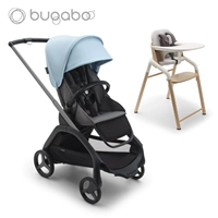 Серый каркас - серое сиденье - небесно-голубой балдахин + белый длинный стул, комплект из пяти предметов