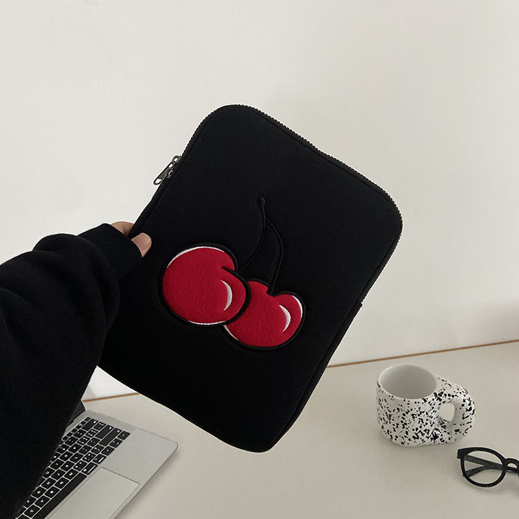 Korea ins cute cherry pen electric bag flat 11 inch protective sleeve Apple 13 inch liner bag contained