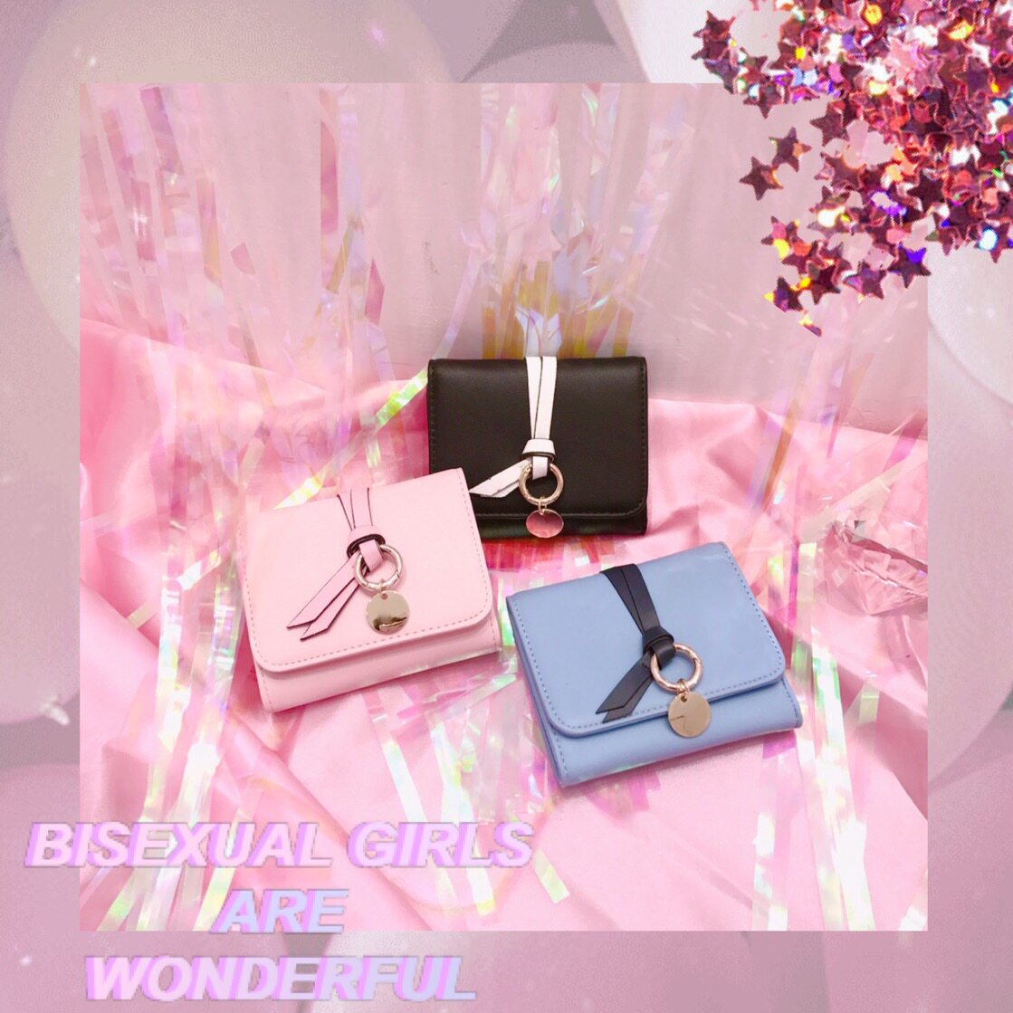 Clearing goods are not refunded. Outukuzzang wallet Soft Sister Girl Short Folding of simple students in