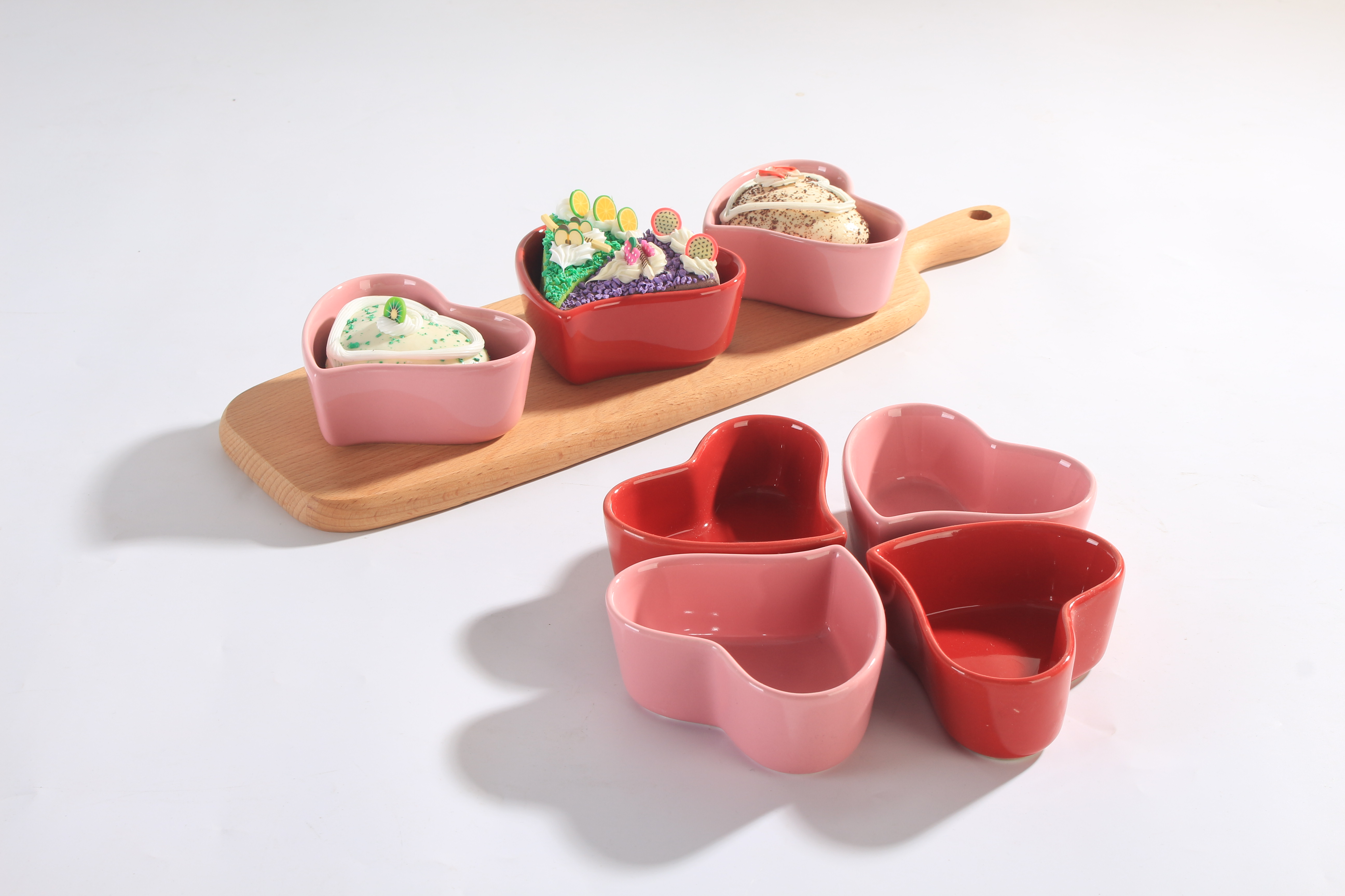 Gốm sáng tạo Shu Fu Lei Rang nướng Bánh Khuôn tráng miệng Bát Jelly Dễ thương Pudding Bát hấp trứng bát Nhiệt độ cao - Tự làm khuôn nướng khuon banh khot