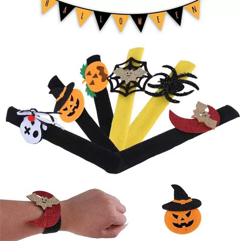 Halloween đạo cụ lap ring trẻ em pat ring vòng tay bí ngô ma ăn mặc cung cấp bé trai bat nữ bé - Sản phẩm Đảng / Magic / Hiệu suất