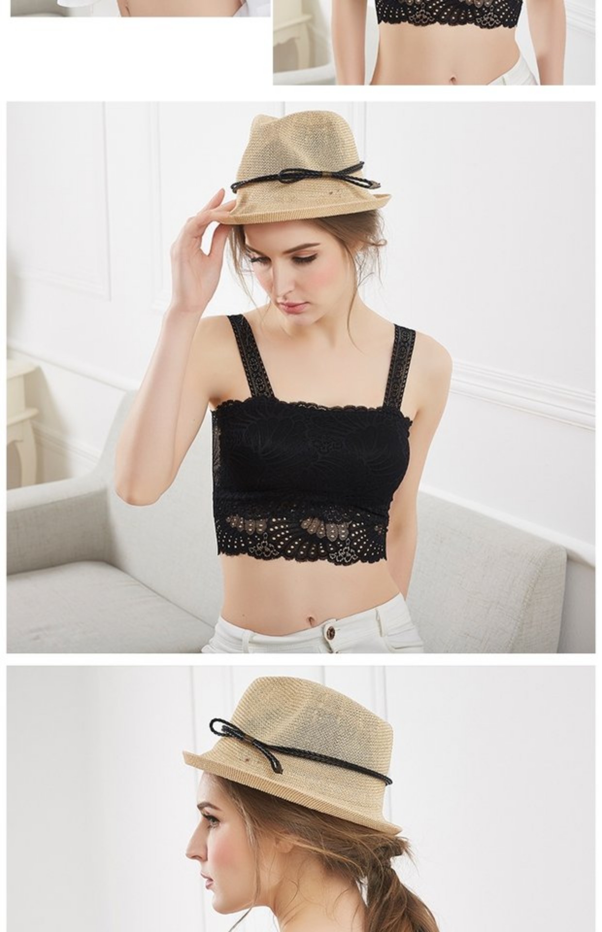 2 mảnh ren ống hàng đầu quấn ngực áo ngực ngắn yếm vest chống ánh sáng chạm đáy đồ lót nữ sinh trung học nữ áo lót ren gợi cảm