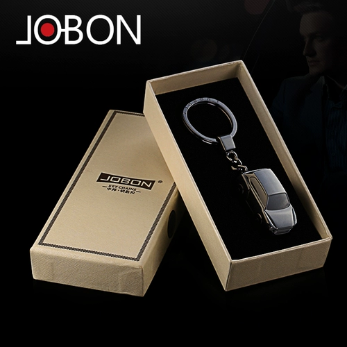 Jobon Zhongbang Car Men's Men's Creative Creative Exquisite Key Chain Personal Sine с подарком светодиодного света