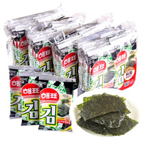 South Korea imported sea brand open bag ready-to-eat original seaweed slices 2g10 slices roasted seaweed childrens casual snacks