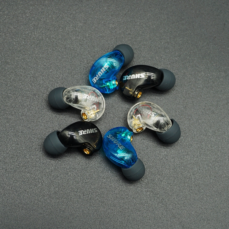Professional Production of Shure Se215 Audiophile In-Ear Noise-Isolating High-End Headphones Without Microphone for Hifi Monitoring