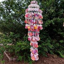 Shell wind chime lobby foyer bedroom hanging decorations creative ocean style home decoration natural conch handmade gifts
