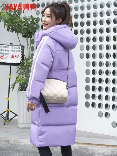 鸭鸭 Пуховик, зимняя модная толстовка с капюшоном, джинсы с начесом, куртка