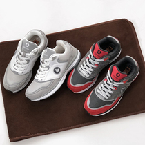 Foreign trade factory tail goods spring and autumn leather retro casual sports shoes fashion Joker thick-soled old father shoes men