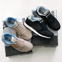 High quality jian lou hard goods autumn and winter leather vintage running shoes sports shoes wear-resistant anti-skid shock casual mens shoes