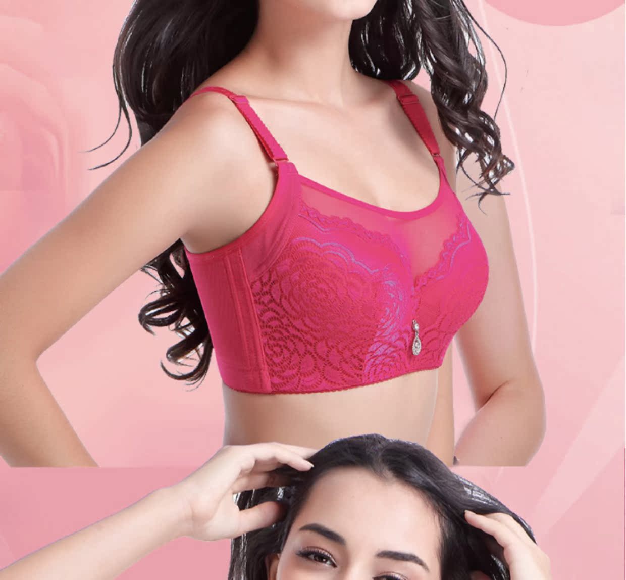 Mùa đông không có vòng thép mỏng phần lớn kích cỡ áo ngực béo mm khuôn mỏng ống hàng đầu chống sáng ngực lớn cho thấy đồ lót nữ nhỏ áo ngực cho người ngực lép