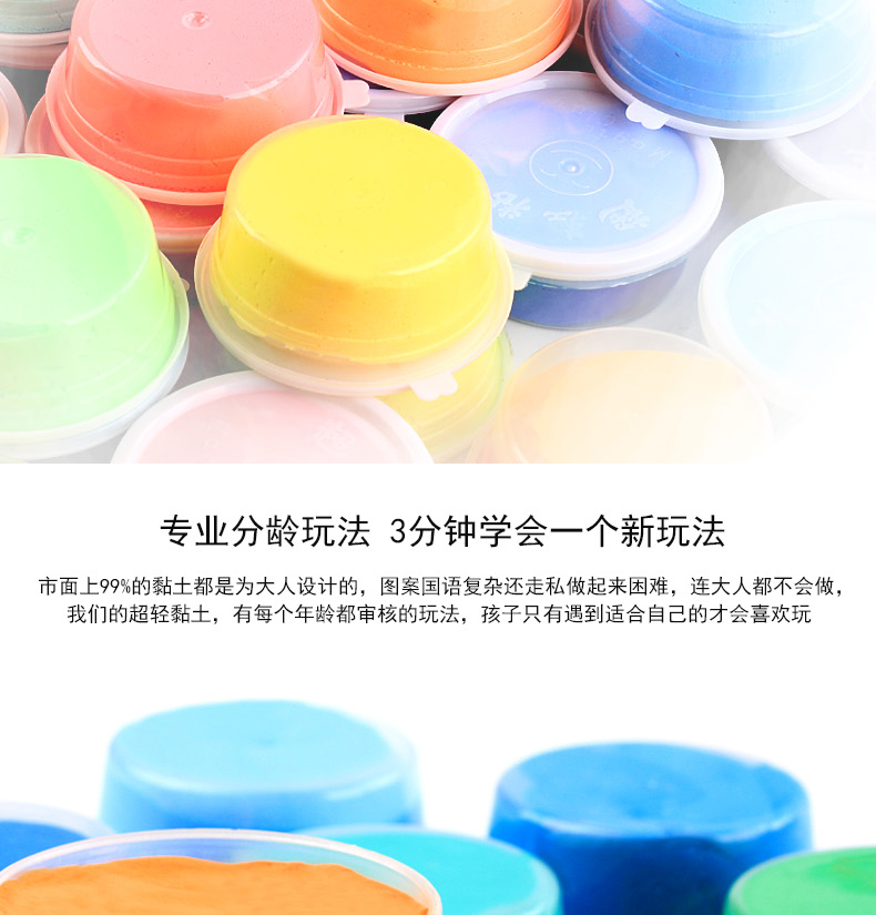 Siêu nhẹ đất sét 24 màu 36 màu không độc hại plasticine tinh thể màu đất sét không gian bông tuyết đất sét bộ cát đất sét mềm đồ chơi set nhat