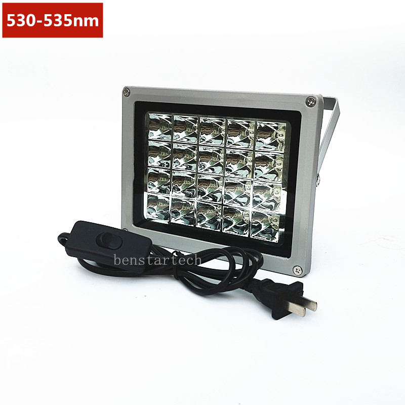 Dark Green 530-540Nm Lighting Lamp 13W Experimental Lamp 20W Scientific Research Lamp 30W Background Lamp Beauty Lamp Test Lamp