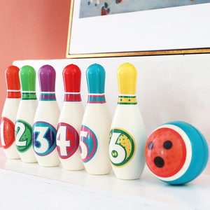 儿童室内户外保龄球亲子互动套装3岁宝宝男女孩环保软质球类玩具1