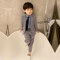 Flower boy suit suit suit children handsome suit British style spring and autumn 2021 new autumn boy foreign style tide
