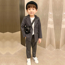 Childrens suit suit boys spring and autumn coat small suit boy Korean casual handsome autumn dress British dress