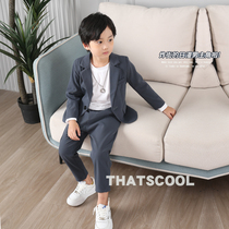 2021 Spring and Autumn British childrens clothing coat boy suit suit suit childrens casual baby suit handsome flower girl dress