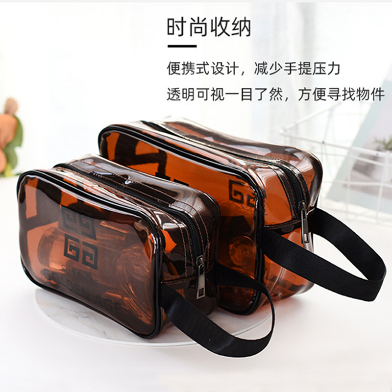 Net red cosmetic bag ins wind super fire small portable women's travel large capacity wash bag product storage bag Transparent waterproof