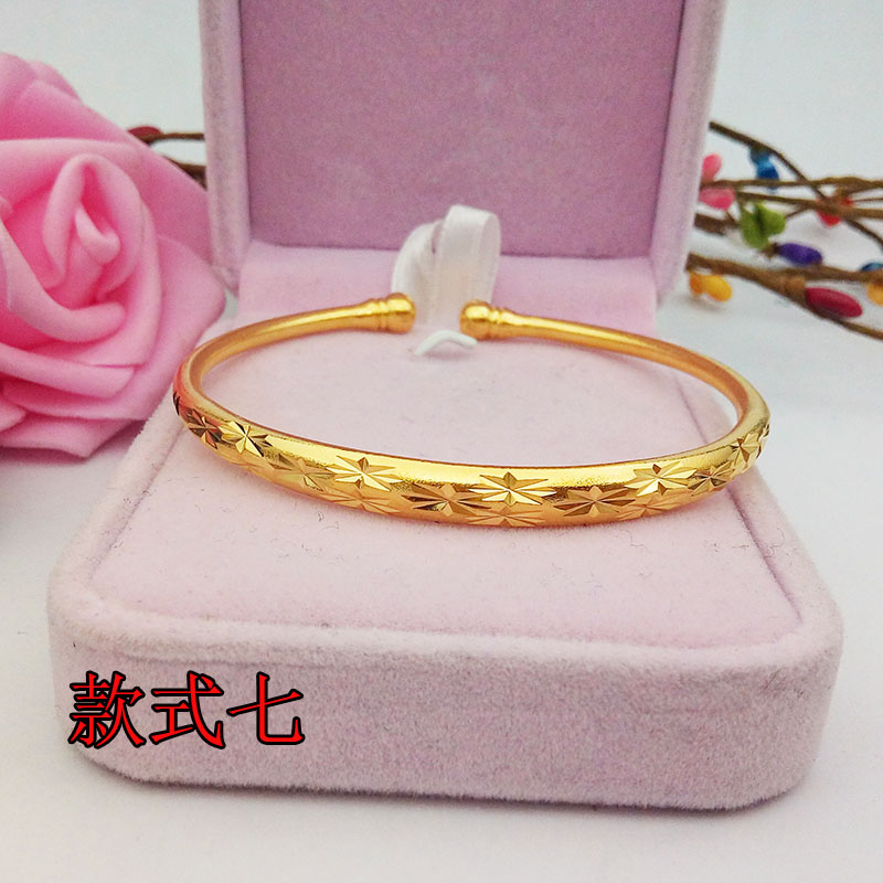 Mới giả Việt Nam vòng tay vàng cát nữ mở rắn mờ 24K vòng đeo tay mạ vàng xoắn trang sức màu sắc lâu dài vòng daniel wellington 