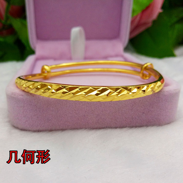 Đồng xu Euro mạ vàng vòng tay đầy sao nữ mô phỏng vòng tay vàng cát mịn để gửi tặng bạn gái món quà trang sức cưới vòng tay vàng