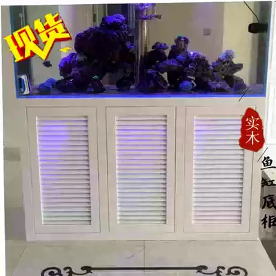 Solid wood fish tank cabinet louver load-bearing fish tank bottom cabinet base new medium and large fish tank rack aquarium custom-made customization