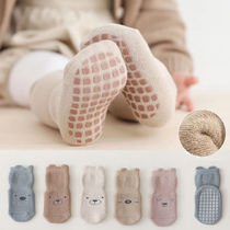 First Newborn Baby 0-3 Months Autumn Winter Pure Cotton Spring Autumn Season Baby Non-slip Floor Shoe Cover Socks medium length