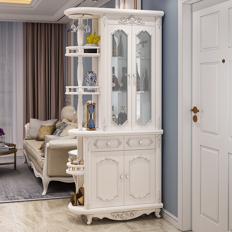 Eurostyle entrance door Xuanguan partition cabinet living-room wine cabinet shoes cabinet integrated small family type double face room cabinet storage screen cabinet