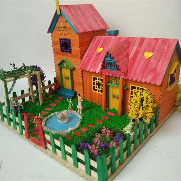 Kem que kem que Tự làm đồ handmade nhà nhỏ vật liệu mô hình bàn cát thực tùy chỉnh lắp ráp que kem - Công cụ tạo mô hình / vật tư tiêu hao