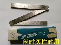 1980s stock New 1970s tri-fold ruler Stainless steel