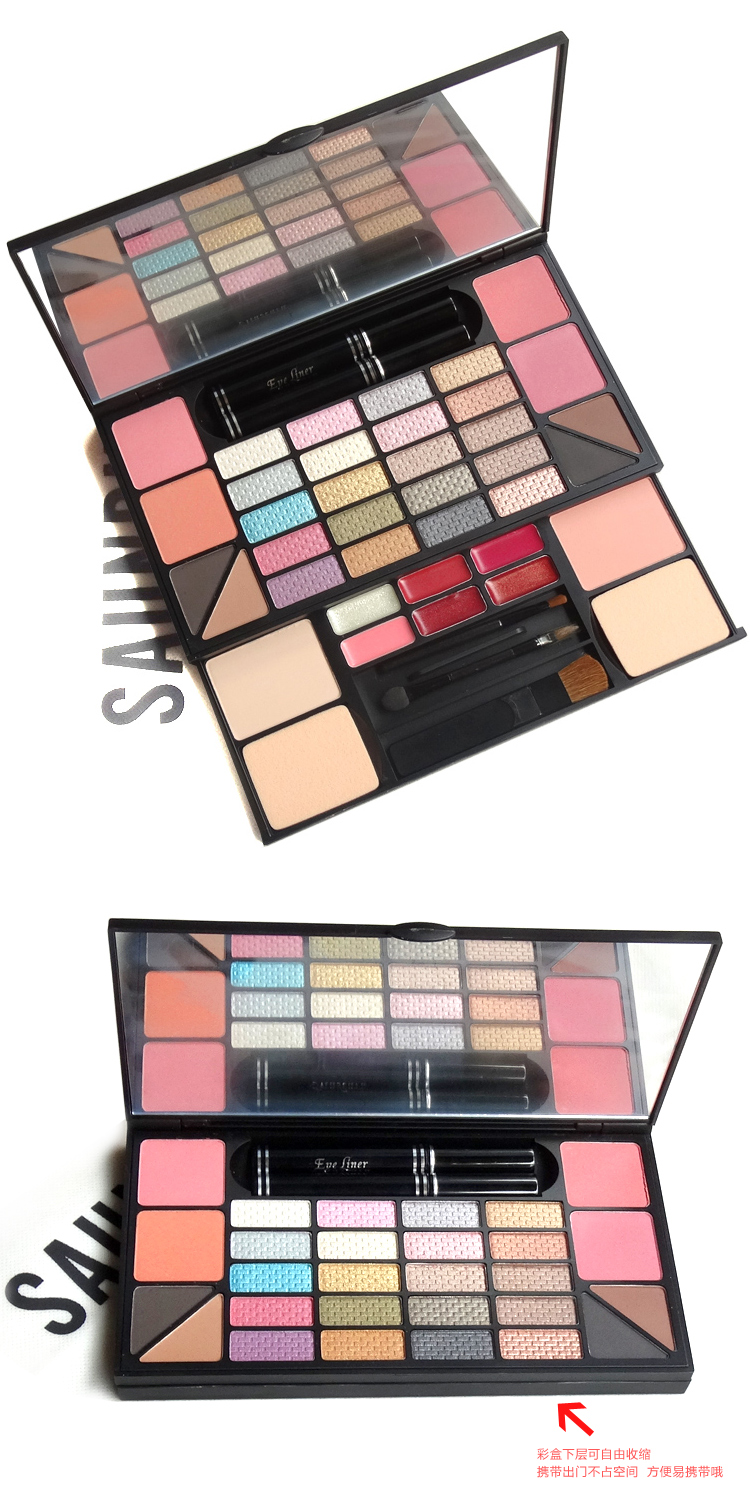 VOCE năng động lớn trang điểm món ăn lông mi mascara lỏng bóng mắt son môi bột blush lông mày bột phun vẻ đẹp odbo phấn mắt