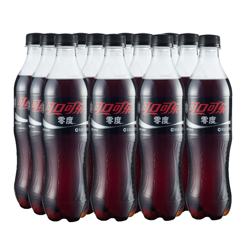 Zero-degree Coca-Cola Zero sugar-free soda drink carbonated drinks 500ml * 12 bottles of whole box