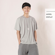 Modern dance clothing practice suit Short-sleeved summer quick-drying moisture-absorbing mesh perspiration loose mens top T-shirt