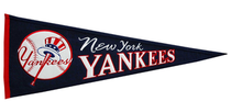 American New York Yankees New York Yankees MLB Official fan triangle wool embroidery
