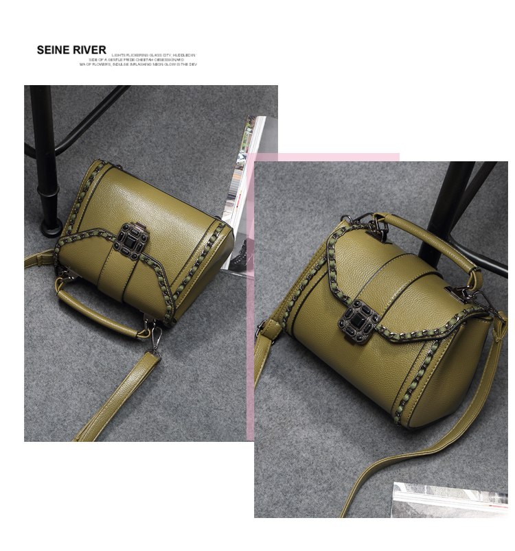 Nữ túi 2018 mới khóa khóa túi xách túi vuông nhỏ hoang dã thời trang vai túi chuỗi mùa hè túi messenger túi gucci