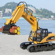 Simulation Model Electric Remote Control Engineering Car Grab Grip Children Boy Toy Gift Alloy Grip Wood 3-6 years old