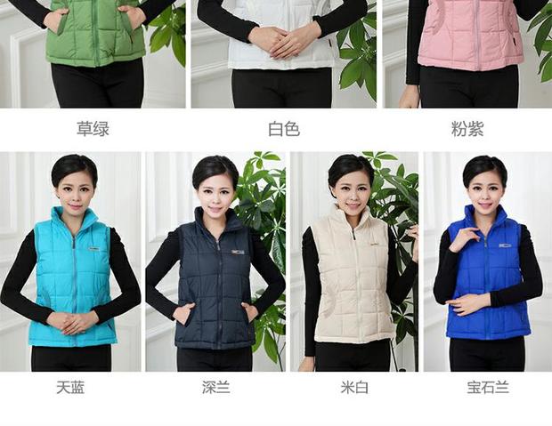 Phụ nữ trung niên và già xuống áo bông trung niên mẹ mùa thu và mùa đông đích thực áo vest ấm áp vai lớn quần áo cotton dày đầm nữ đẹp