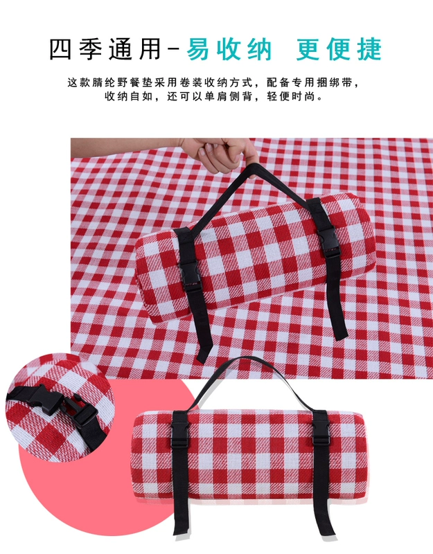 Thảm dã ngoại ngoài trời mat 3 người -4 người dày lên tăng lều cắm trại hoang dã xách tay ngủ thảm dã ngoại - Thảm chống ẩm / Mat / Gối xốp lót sàn cho bé